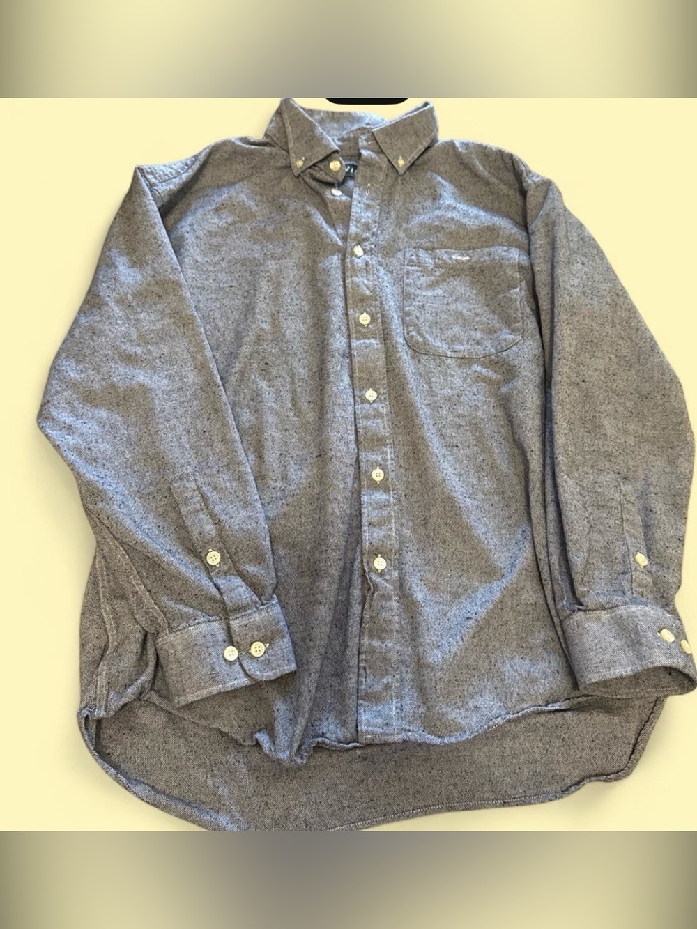 Orvis Men's Button-Down Shirt in Heather Gray